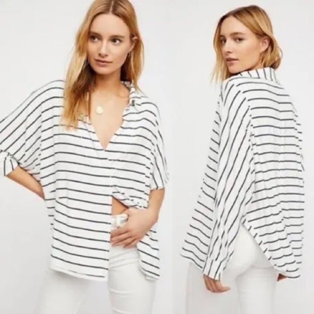 We The Free Can’t Fool Me Striped Top, Small